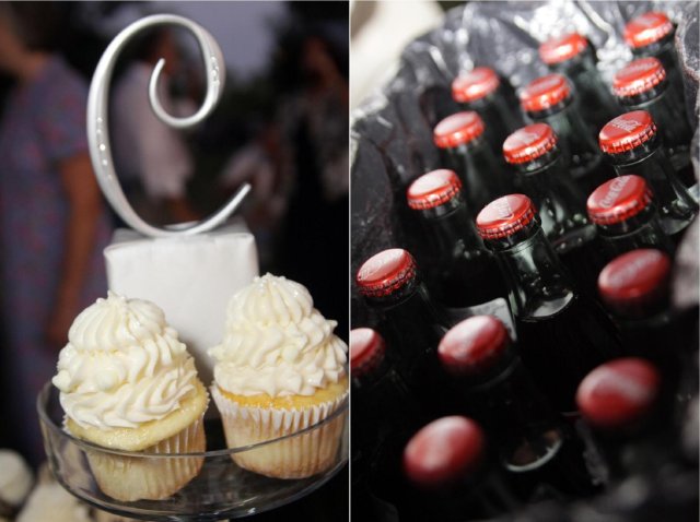 nashville wedding, cupcakes, coke, reception, centennial park